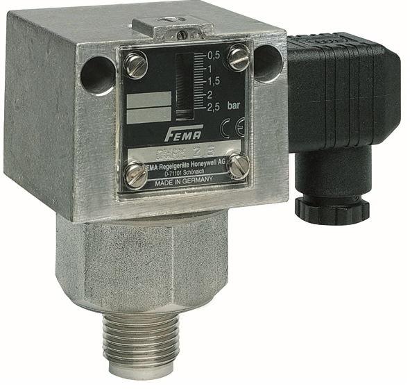 CAPTEURS ToR - Honeywell  DWR16-205 - Pressostat de limite haute pour eau chaude-vapeur-fuel-gaz-  Différentiel de pression fixe - 0.5..6bar - max.25bar