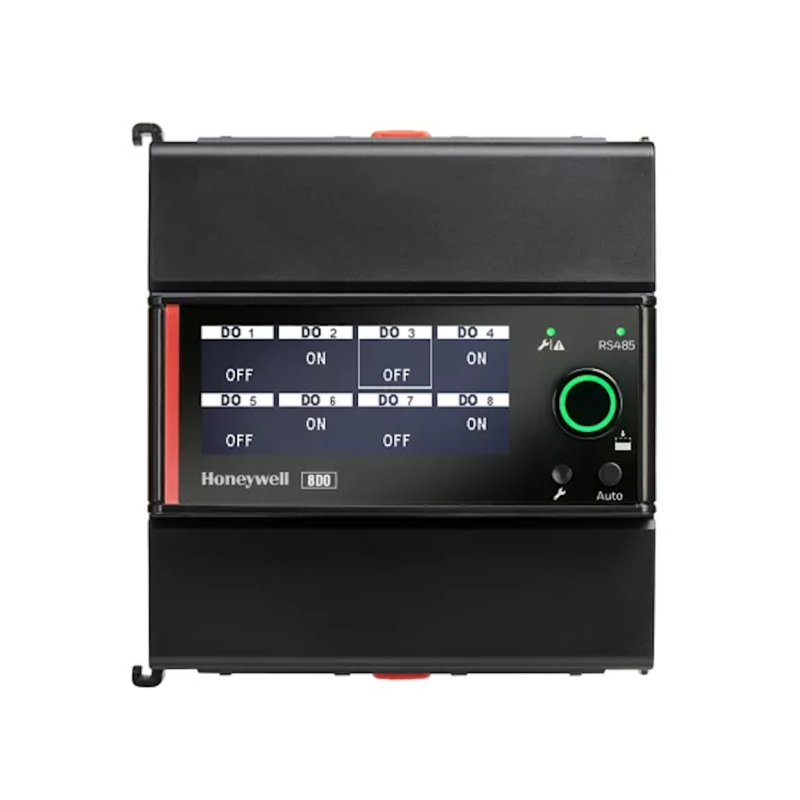  - Honeywell  IOD-8DOR-S-S - Module I/O 8DO avec HOA, affichage, relais C/O, communication série, bornes à vis