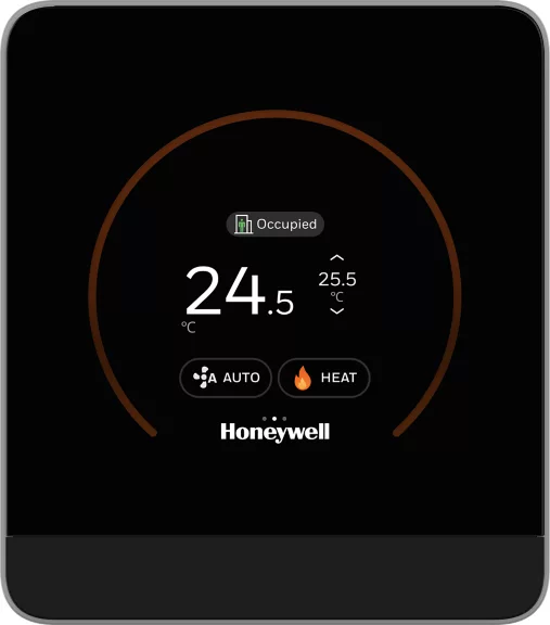  - Honeywell  TR100-TH-G - Module mural avec consigne de température ; Capteurs de température et d’humidité