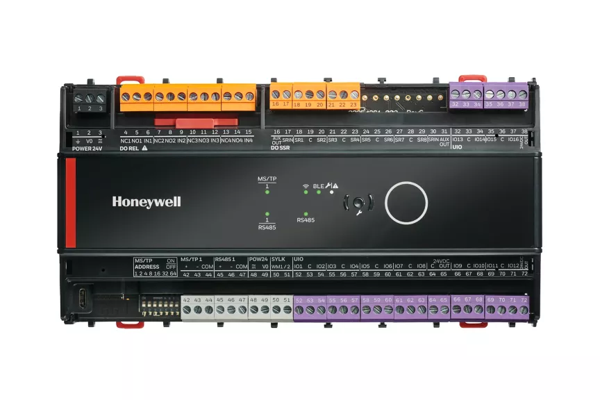  - Honeywell  UN-RL1644MSB24NMC - Optimizer Unitary - contrôleur programmable: BACnet MS/TP (10Base-T): 16UIO: 4SSR: 4 relais: BLE: 24VAC: version L