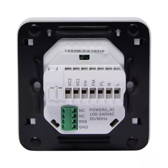  - Honeywell  WTS9E4BMB/N - Thermostat FCU 24V 2/4 tuyaux, Modbus, coque noire, ventilateur 3 vitesses, vannes marche/arrêt – 3