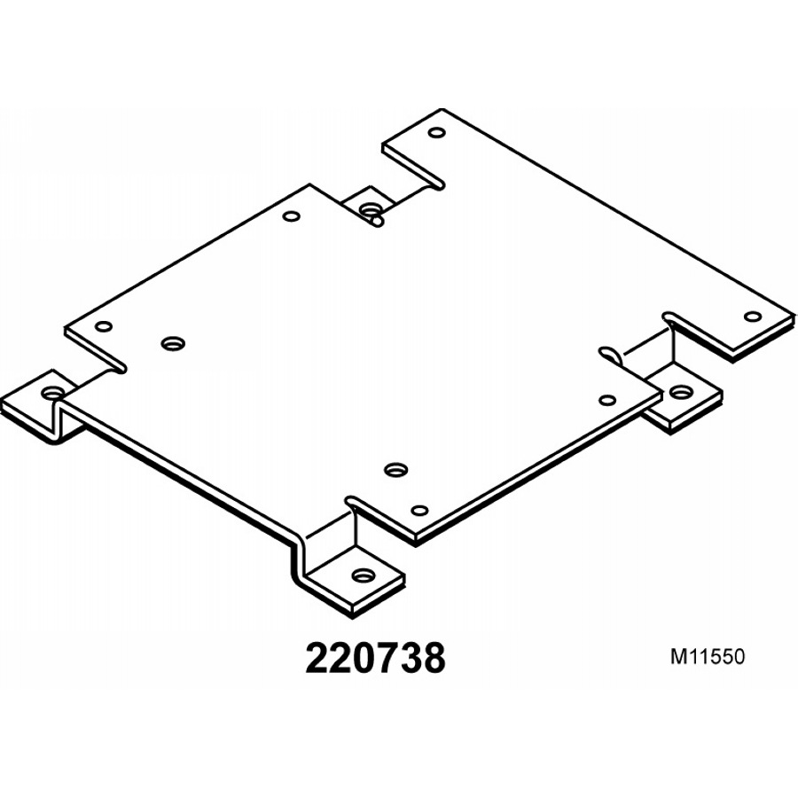 Accessoires - Honeywell 220738A/U -  Support adaptateur pour ajuster la hauteur de l'arbre lors du remplacement des anciens moteurs ModII ou ModIII.