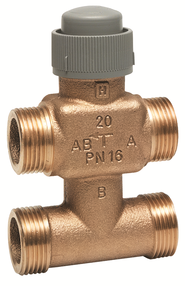 Corps de vanne - Honeywell V5833C1017 -  Corps de vanne -DN 15 -3 voies avec Té de bipasse -0.63 [m³/h]