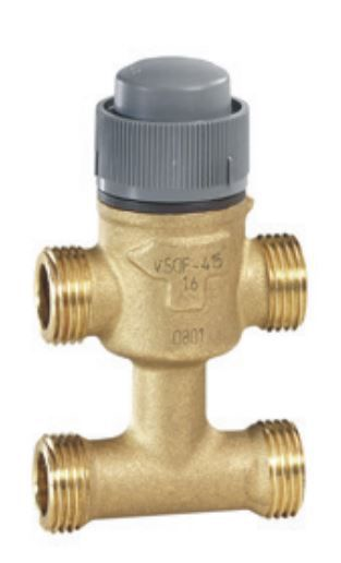 Corps de vanne - Honeywell VSOF-415-1.6 -  Corps de vanne -DN 15 -3 voies avec Té de bipasse -1.6 [m³/h]