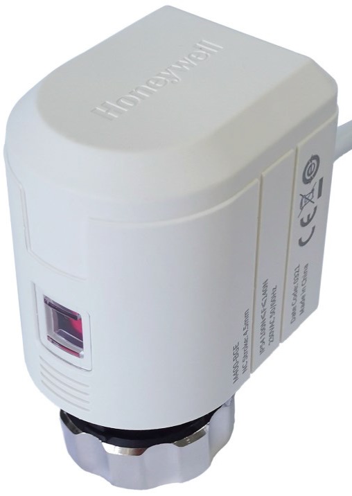 Servomoteur électrothermique - Honeywell   M800-BGE-2.5M - Mouvement linéaire, ToR [Tout ou rien], AC 230 V,  Avec fonction de reour à zéro, 100 [N]