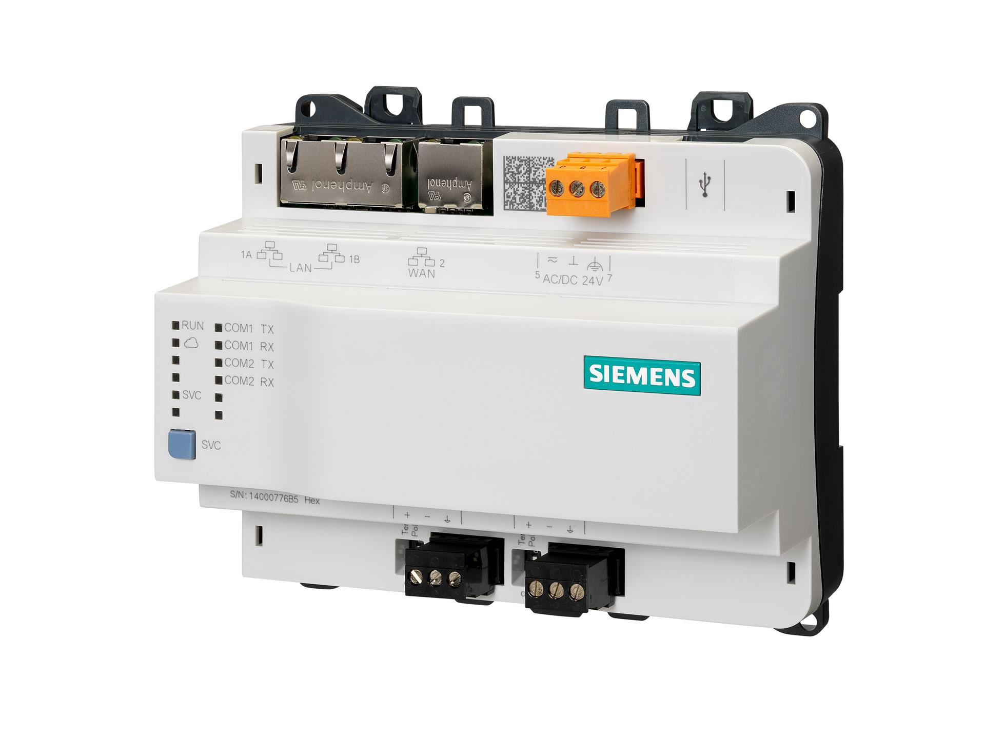  - Siemens  PXG3.W200-2 - BACnet/IP Web Interface With Extended Functions Up To 2000 Graphic Points And Energy Metering Dashboard