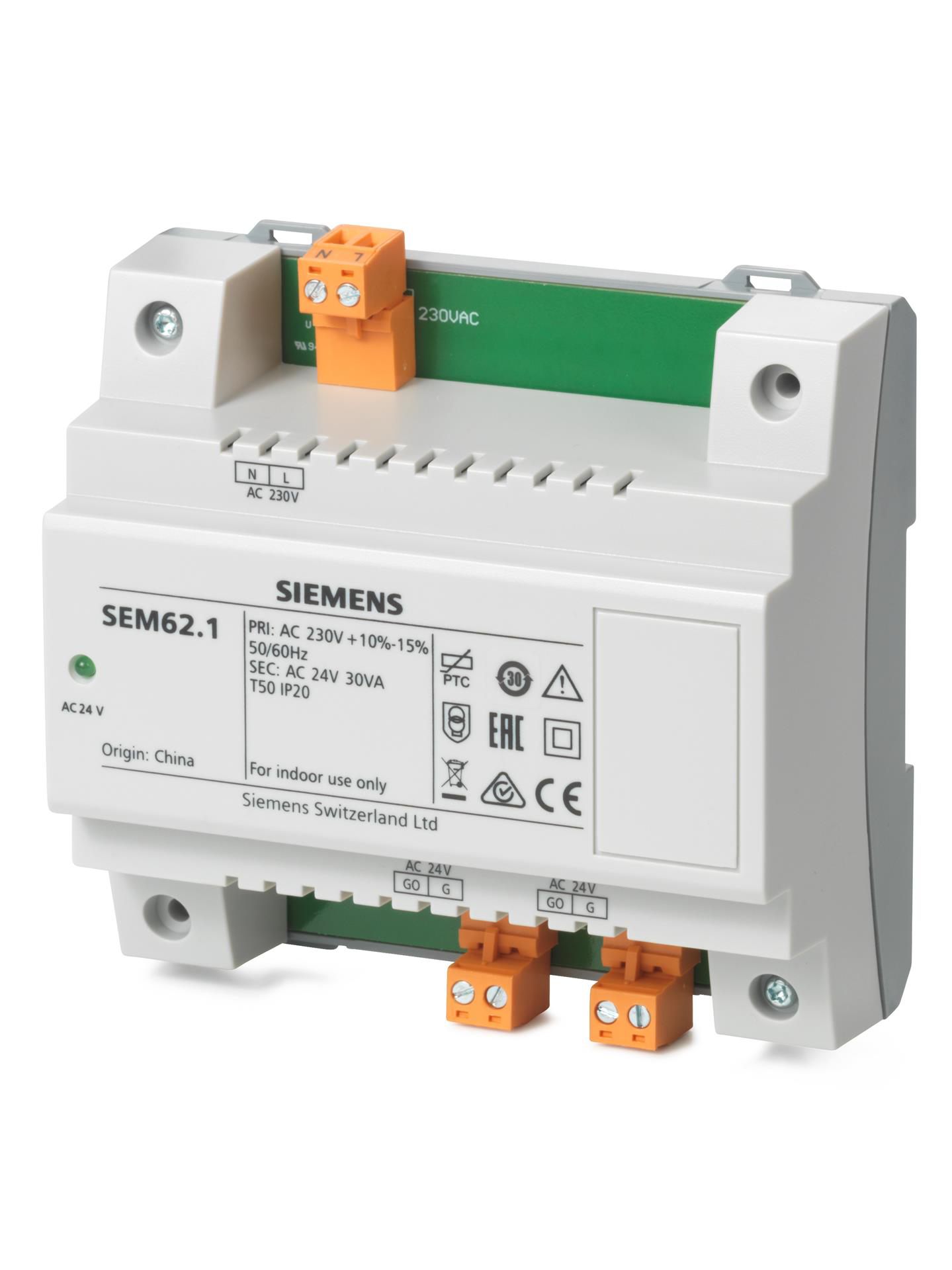  - Siemens  SEM62.1 - Transformateur (Ip20) 230V~ / 24V~ 30Va