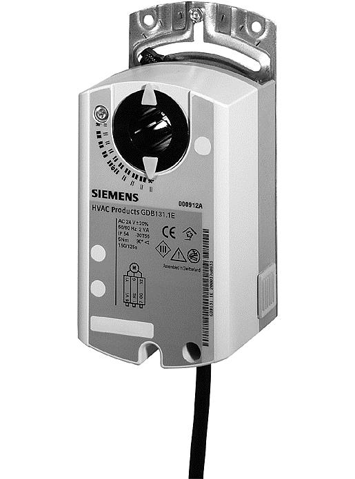SERVOM. DE CLAPET D'AIR - Siemens GDB163.1E -  Servomoteur De Clapet D'Air Rotatif. Ac/Dc 24 V. Dc 0...35 V Réglable. 5 Nm. 150 S