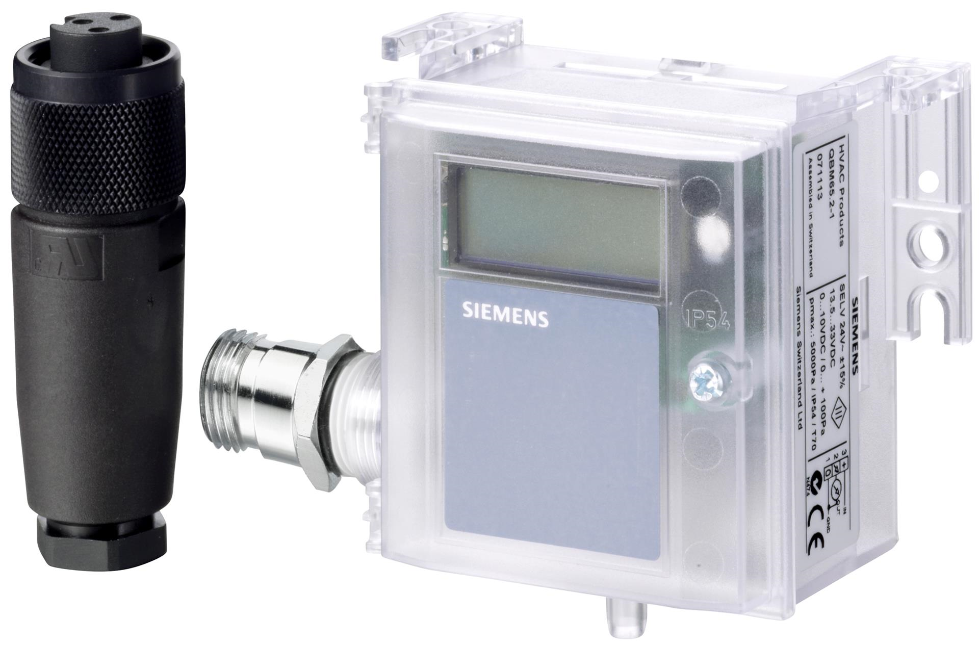 SONDES - Siemens QBM4100-1D -  Sonde pression diff. certifiée 100 Pa