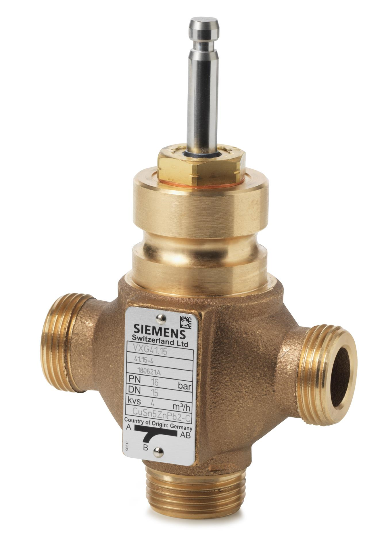 Corps de vanne - Siemens VXG41.1501 -  Corps de vanne -DN 25 -3 voies -4 [m³/h]