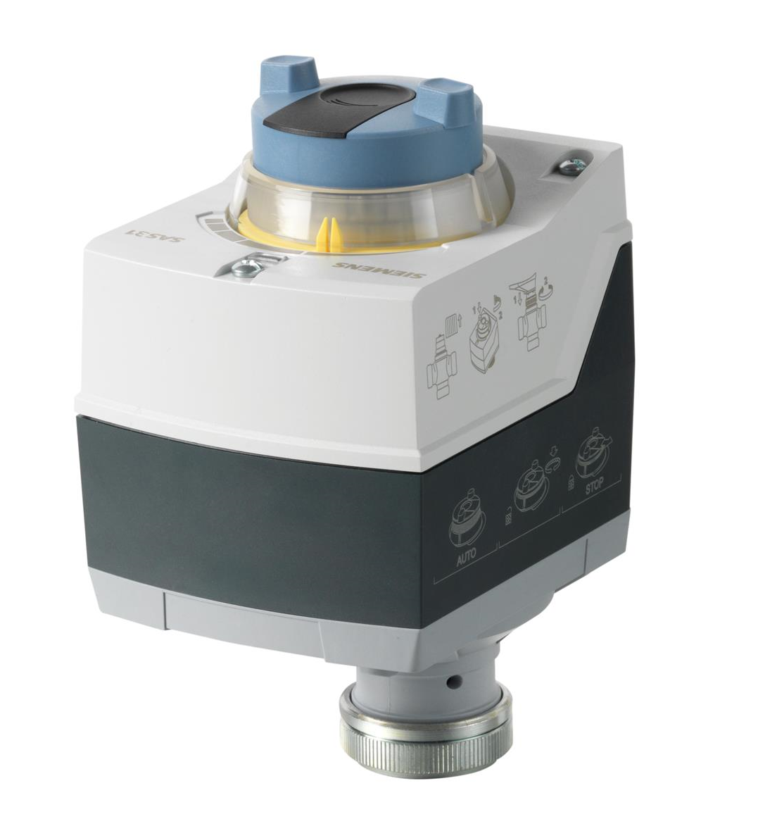 Servomoteur électrique - Siemens   SAS31.03 - Mouvement linéaire, 3 points [Flottant], AC 230 V, , 400 [N]