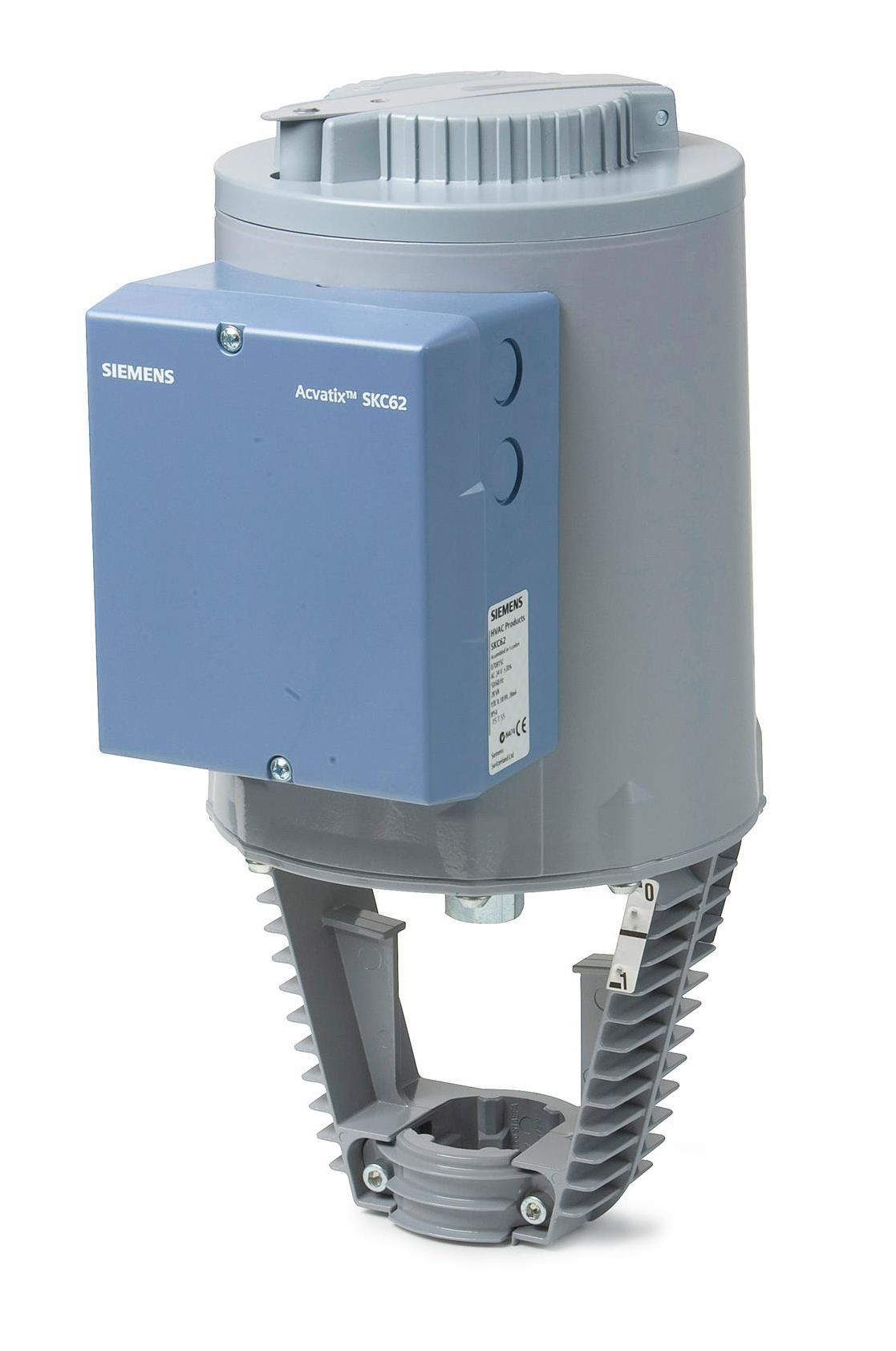 Servomoteur électro-hydraulique - Siemens   SKC62U - Mouvement linéaire, DC 0...10 V, DC 4...20 mA, 0...1.000 [Ohm], AC 24 V,  Avec fonction de reour à zéro, 2.800 [N]