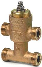 Corps de vanne - Siemens VMP469.15-2.5 -  Corps de vanne -DN 15 -3 voies avec Té de bipasse -2.5 [m³/h]