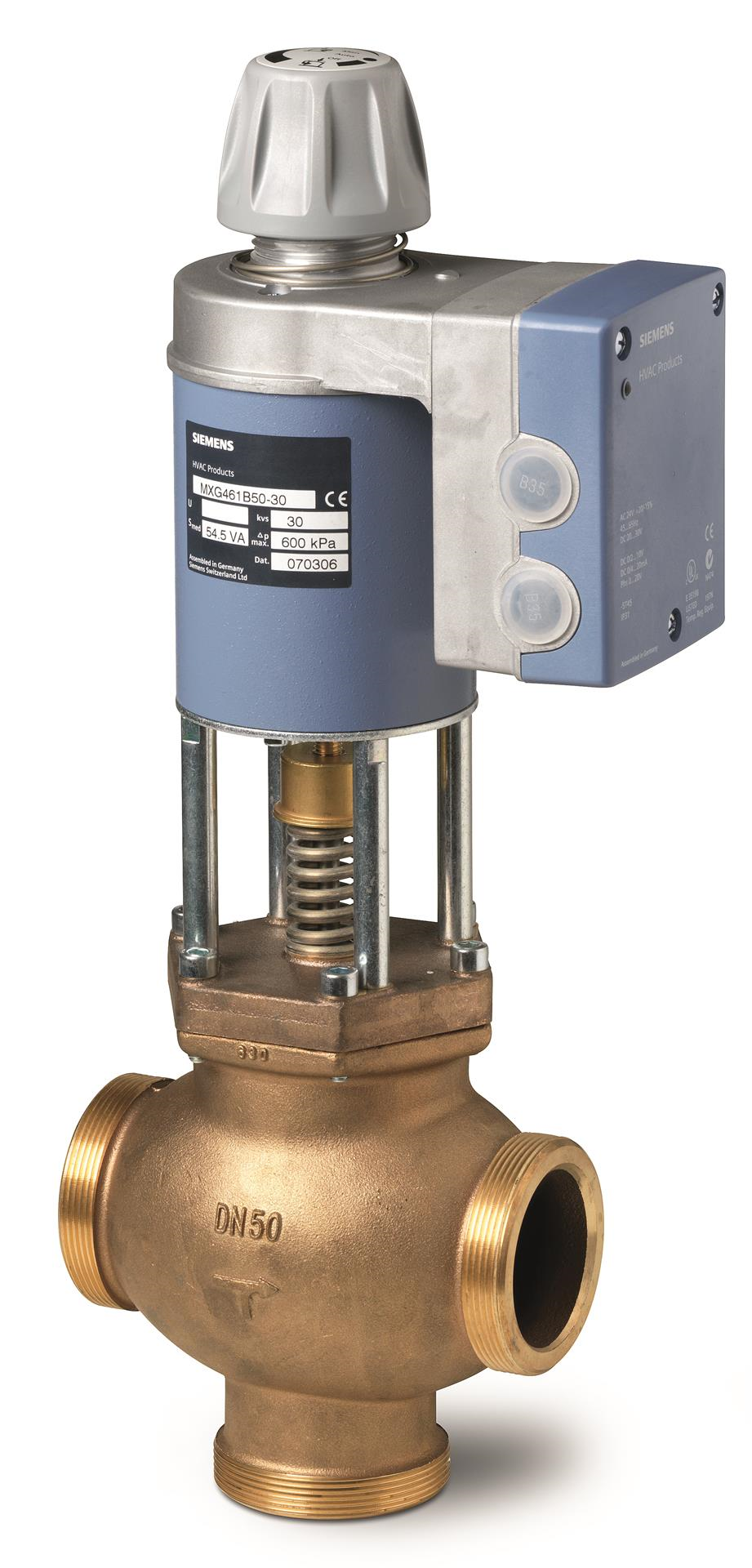   Vannes  - Siemens MXG461B15-0.6 -  Vannes magnétiques -DN 15 -3 voies -0.6 [m³/h]
