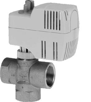 Vannes pour Ventilo-convecteur(s) - Siemens MXI421.15/2 -  Vannes terminales -DN 15 -3 voies -2.15 [m³/h],1.5 [m³/h]