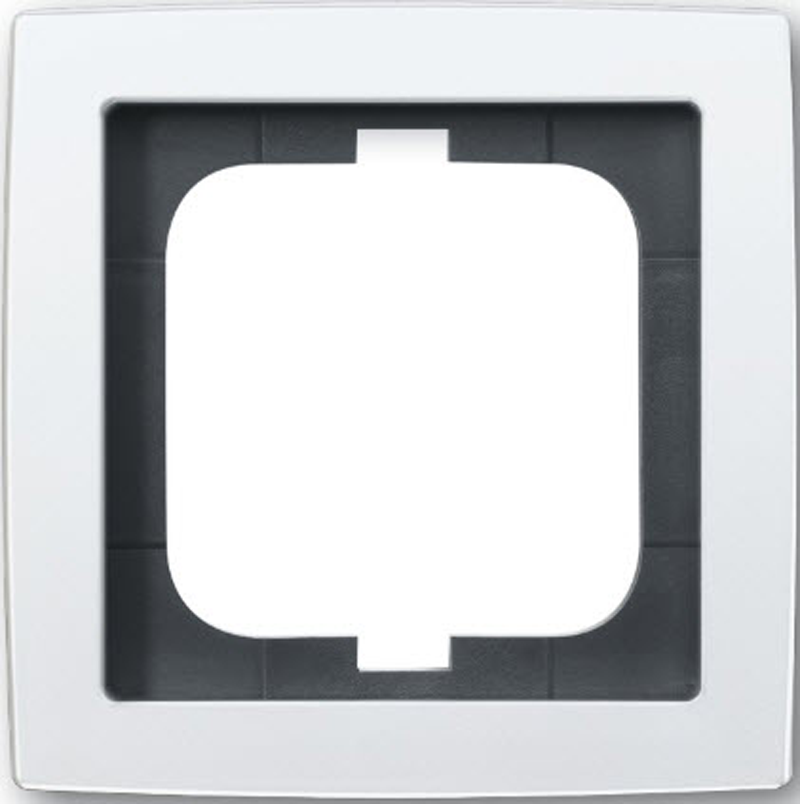 Accessoires - Thermokon 729888 -  Protection boîtier/boîtiers Ensemble2 cadre 1x Busch-Jaeger solo® blanc studio