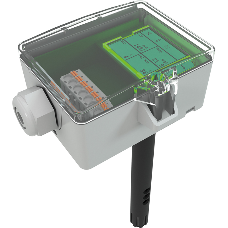 SONDES - Thermokon 662185 -  LK+ CO2+COV LCD temp RS485 Modbus - Sondes de Gaine Climat+Qualité de l'Air