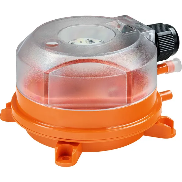CAPTEURS ToR - Belimo 01APS-105 - Pressostat différentiel, 1000...5000 Pa, Commutateur, Incl. 2 connecteurs de gaine (matière plastique) et 2 tubes de 2 m (PVC)