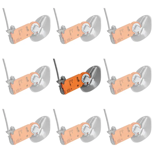 Belimo CM24-SR-L-125D.2 - Servomoteur avec lame du registre DN 125, 2 Nm, AC/DC 24 V, 2...10 V, 58 s, IP54 Emballage multiple 20 pièces