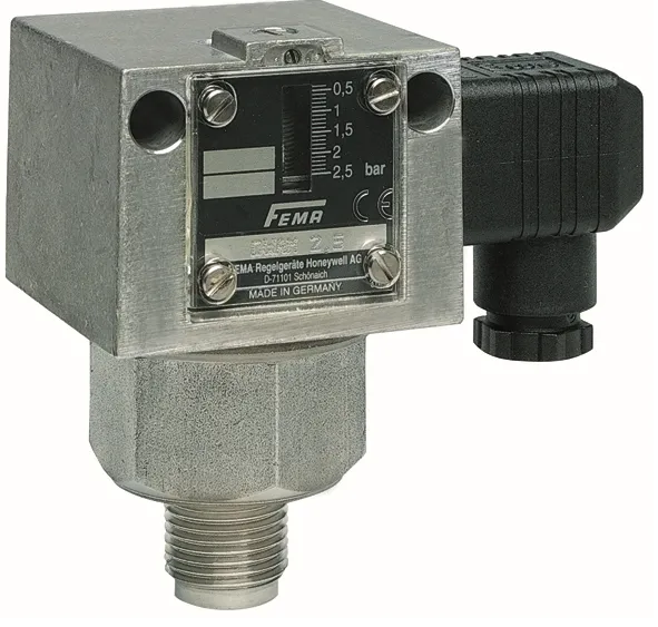 Honeywell DWR625-205 - High-limit pressure switch for hot water-steam-fuel-gas - Fixed pressure differential - 0.5..6bar - max.25bar