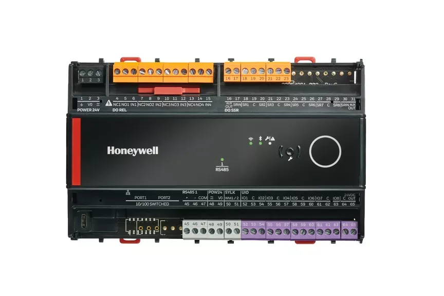 Honeywell UN-RS0844MSB24NMC - Optimizer Unitary - programmable controller: BACnet MS/TP (10Base-T): 8UIO: 4SSR: 4 relays: BLE: 24VAC: version S