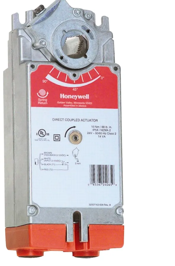 Honeywell S10010 - Actionneur de volet avec ressort de rappel - IP54 - 10 Nm - 24 V - 6 VA - 0...10 V/3-Pts.