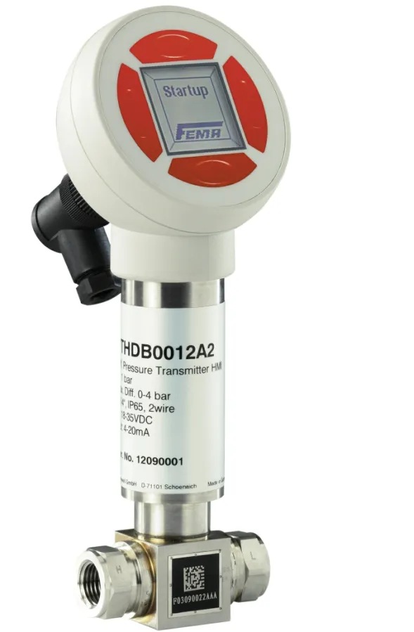 Honeywell PTHDB0062V3 - Sonde de pression différentielle avec HMI 0...6 bar 3 fils 0(2)...10 V - 0(4)...20 mA IP65