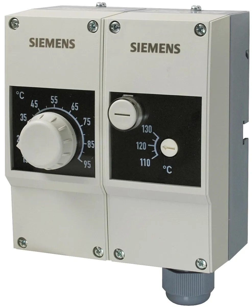 CAPTEURS ToR - Siemens RAZ-ST.030FP-J - Thermostat double de réglage ext 15...95°C int 110°C (1/2" 100mm)