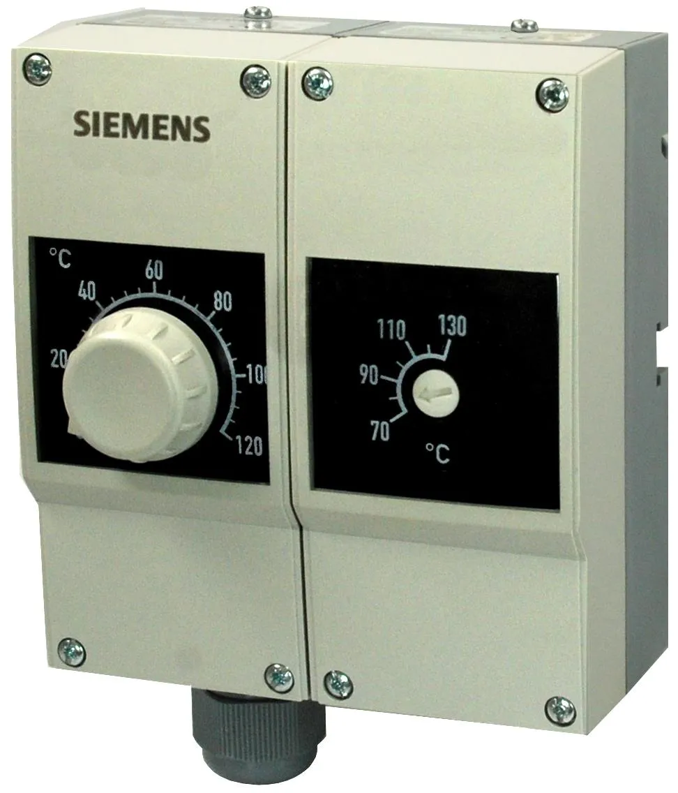 CAPTEURS ToR - Siemens RAZ-TW.1200P-J - Thermostat double de réglage ext 40...120°C int 40...120°C (1/2" 100mm)