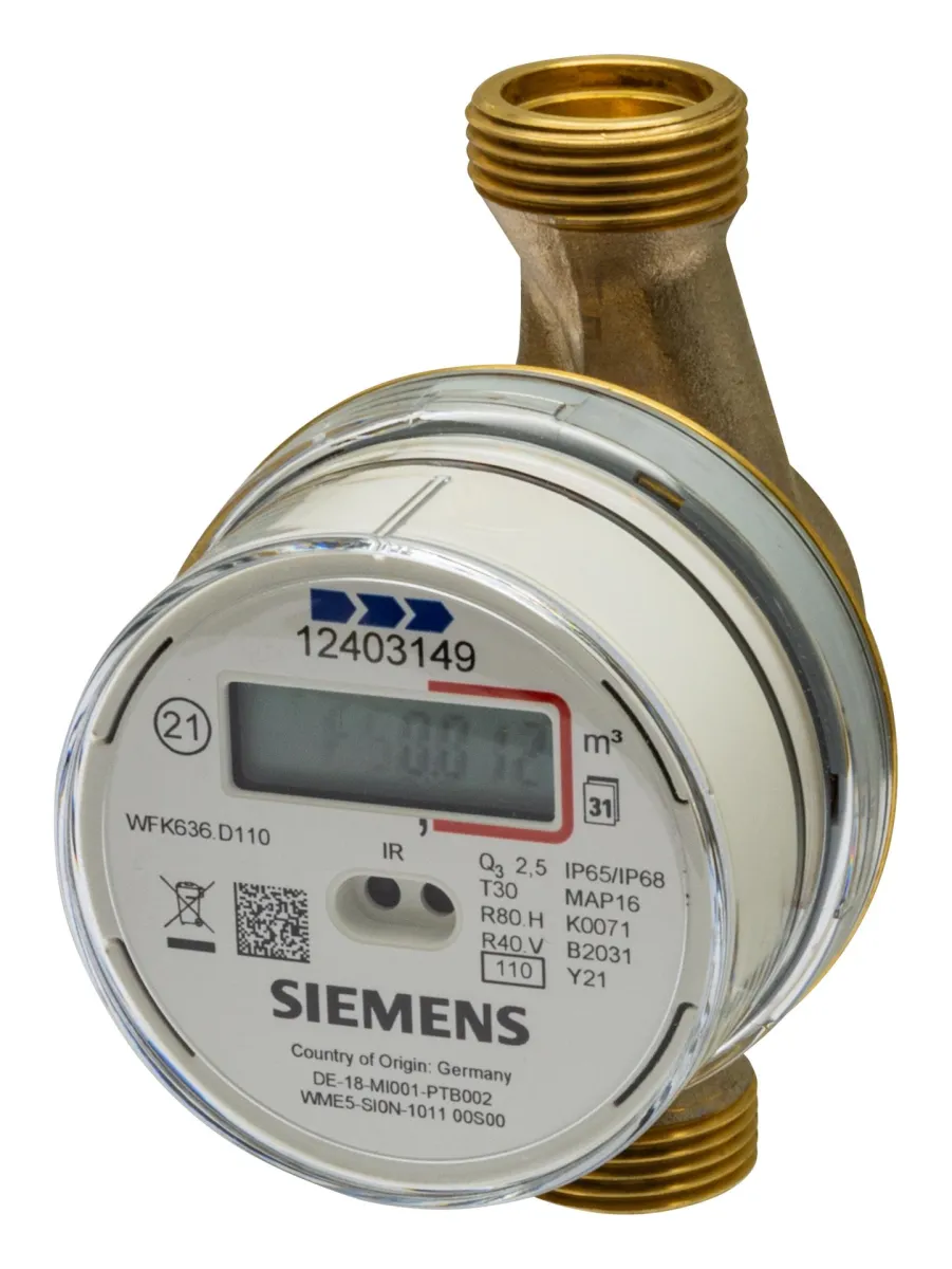 Compteurs de passage - Siemens WFK636.D110 - Compteur mécanique d'eau Froide 2.5m³/h 110mm