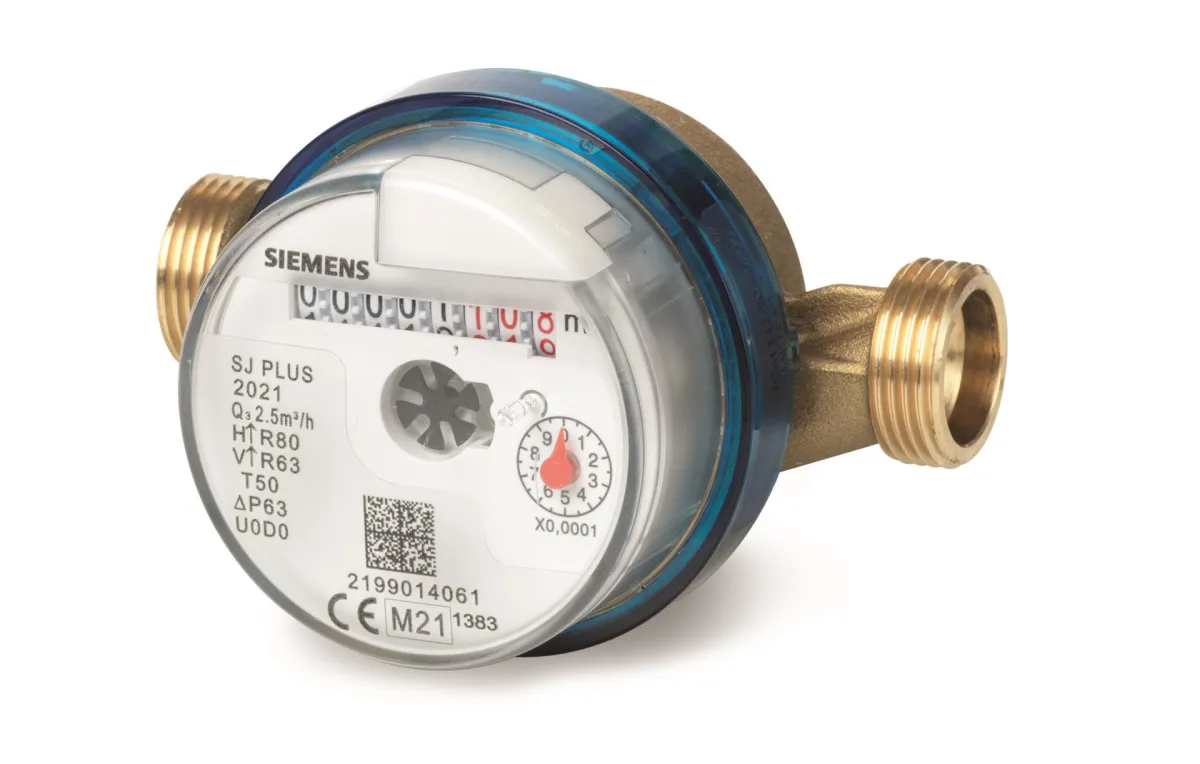 Compteurs de passage - Siemens WFW240.D080 - Compteur mécanique d'eau Chaude 2.5m³/h 80mm