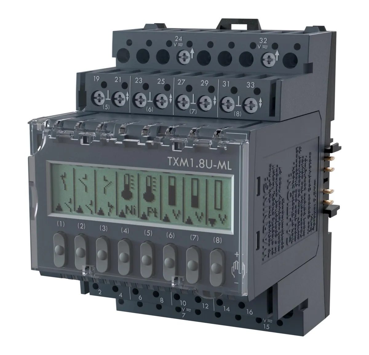 Siemens TXM1.8U-ML - Module 8 E/S Universelles Avec Dérogation Et Afficheur Lcd