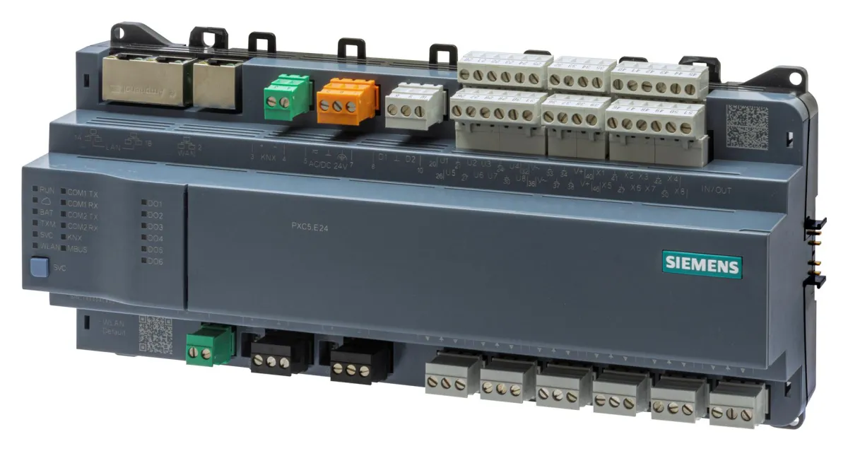 Siemens PXC5.E24 - Automation Station, 24 Input/Outputs, Modbus, BACnet/IP, BACnet/SC