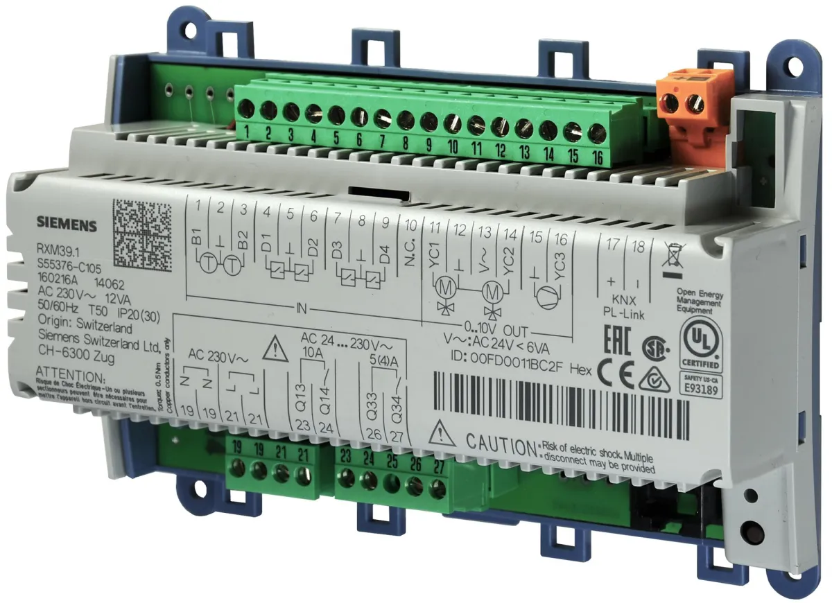Siemens RXM39.1 - Module Extension Pl-Link Pour Pxc3 Vc 4T2F Vit. Var Vanne 0-10V