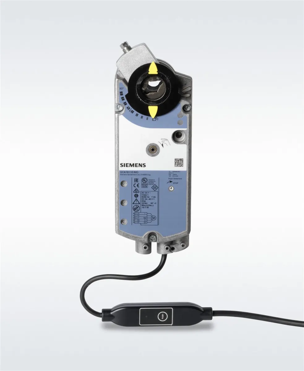 Siemens GCA161.1E/MO - Servomoteur rotatif pour clapet d'air avec ressort de rappel 16 Nm AC 24V Modbus RTU