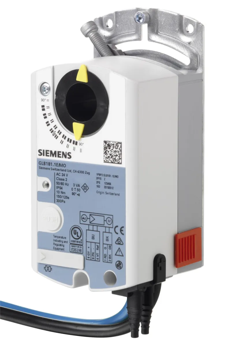 Siemens GDB181.1E/MO - VAV compact controller Modbus. AC 24 V. 5 Nm. 150 s. 300 Pa