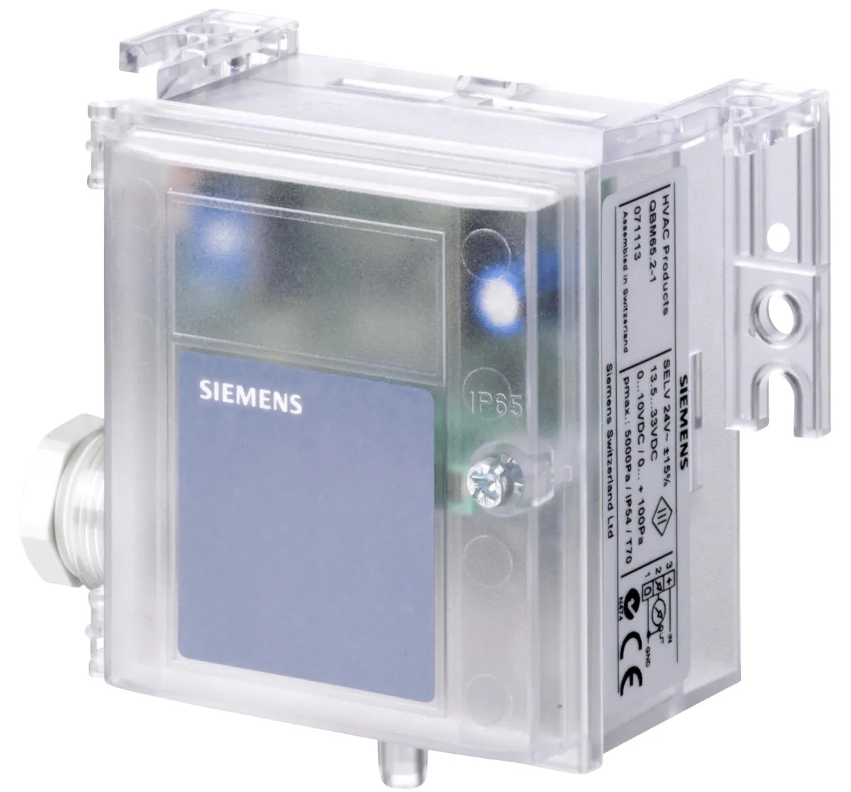 Siemens QBM3020-10 - Sonde pression diff. linéaire 500/1000Pa-Qualité supérieure