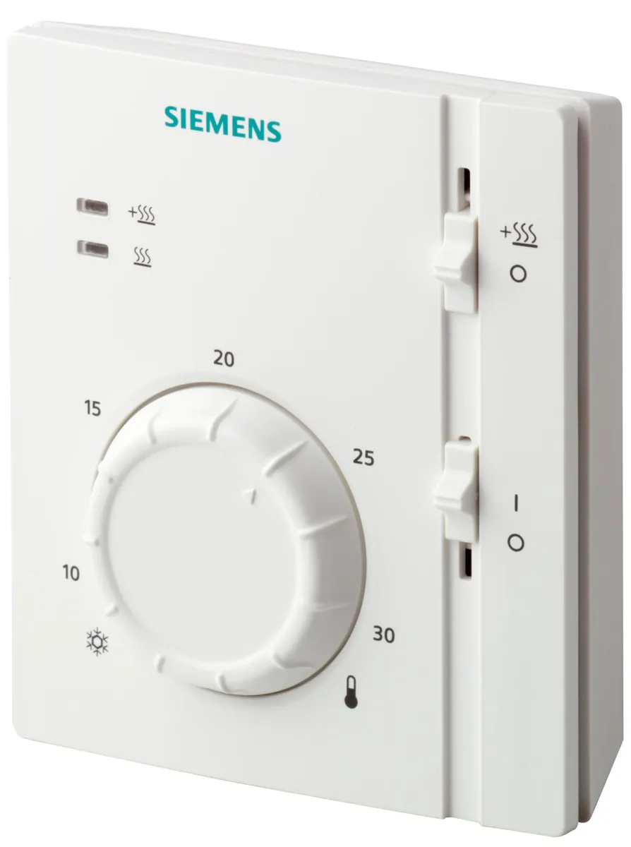 Thermostats simple - Siemens RAA31.26 -Thermostat d'ambiance contact on/off LED et contact + LED supplémentaires