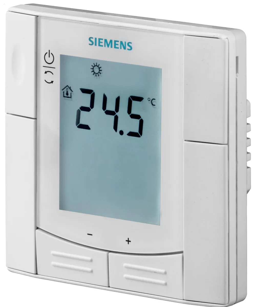 Simple thermostats - Siemens RDD310/EH -Semi-flush mounted LCD room thermostat