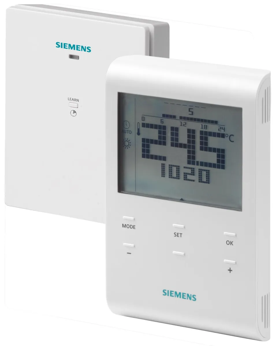 RF Thermostat - Siemens RDE100.1RFS -Programmable room thermostat RF kit