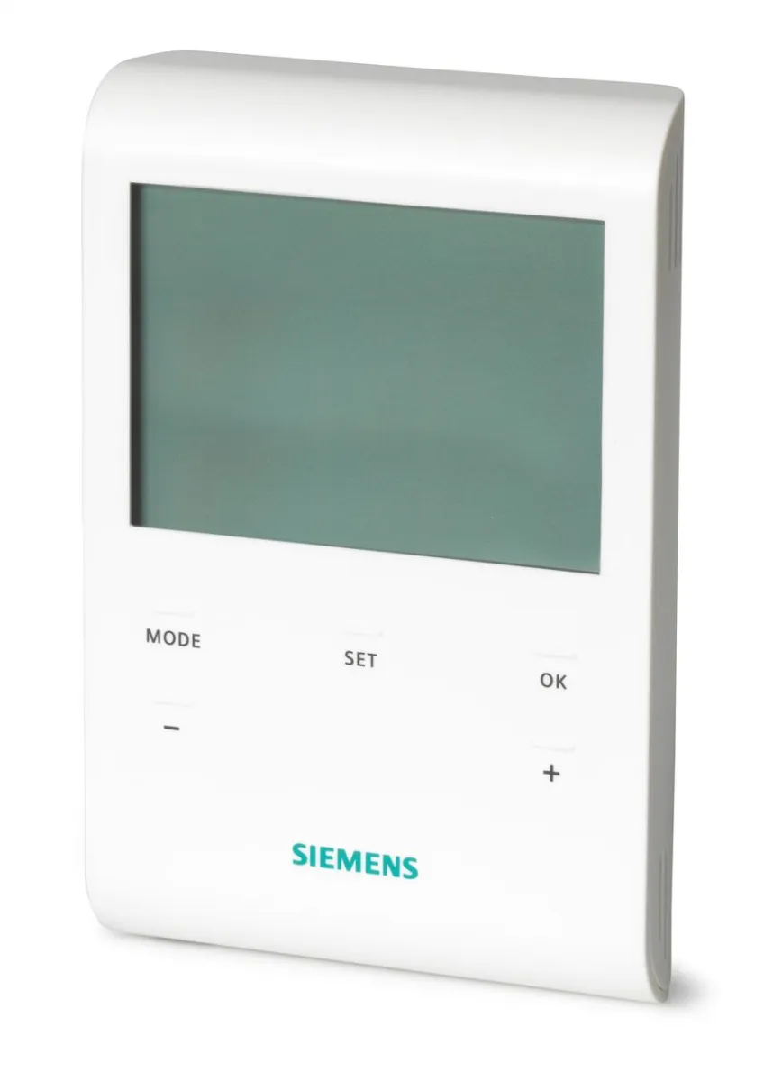 Clock thermostat - Siemens RDE100.1 -Programmable room thermostat, AAA batteries