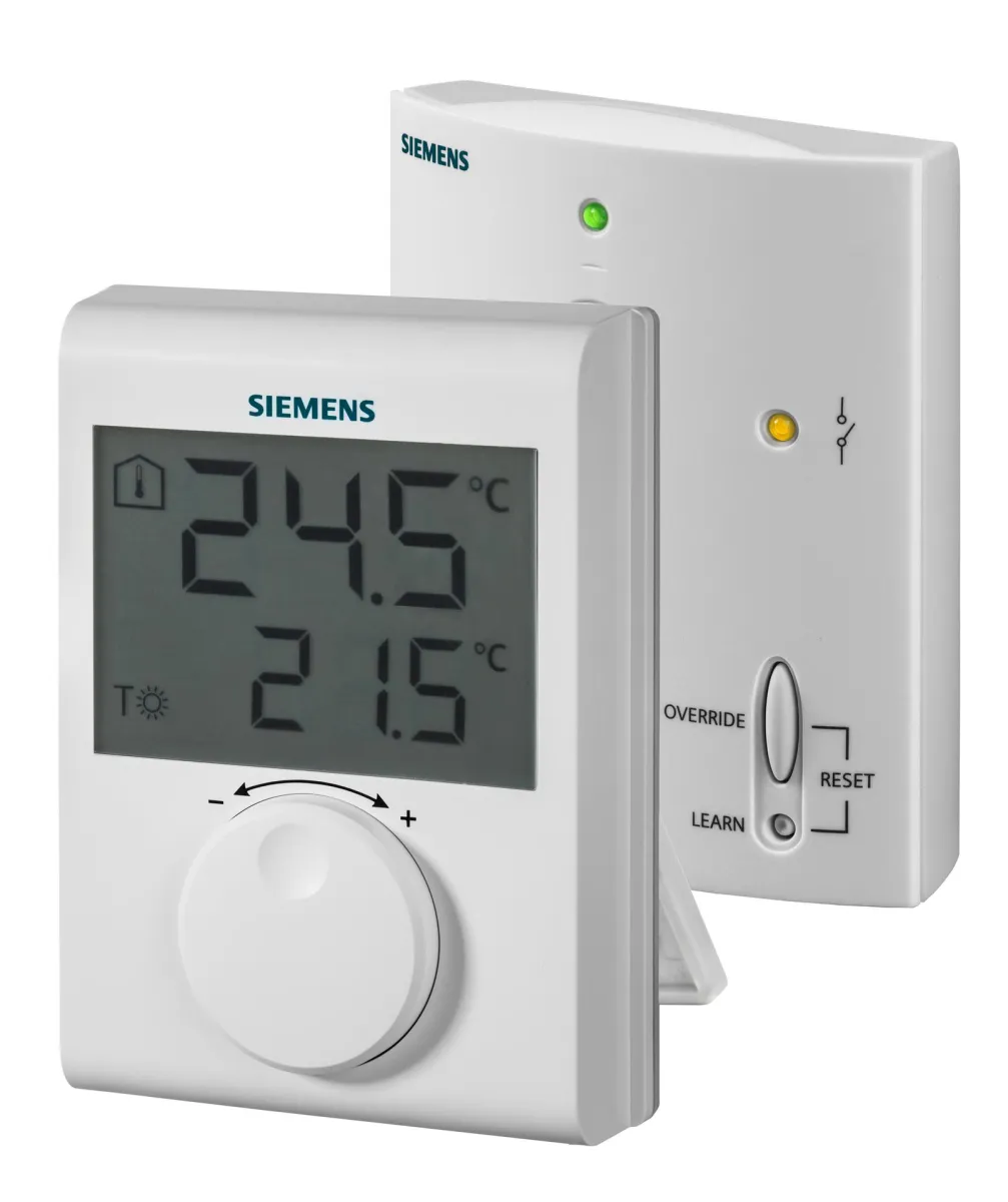 Thermostat RF - Siemens RDH100RF/SET -Thermostat d'ambiance radio fréquence - kit (transmetteur et récepteur)
