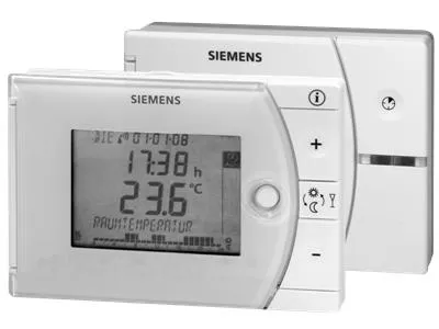 RF thermostat - Siemens REV24RF/SET -7-day digital thermostat with radio frequency, battery-powered