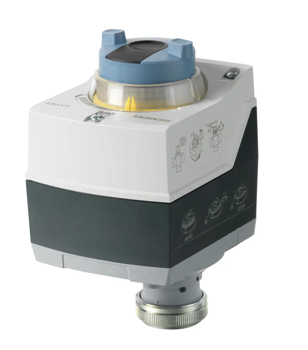 Servomoteur électrique - Siemens SAT61.008 - Mouvement linéaire, DC 0...10 V, DC 4...20 mA, 0...1.000 [Ohm], AC 24 V, DC 24 V, , 300 [N]