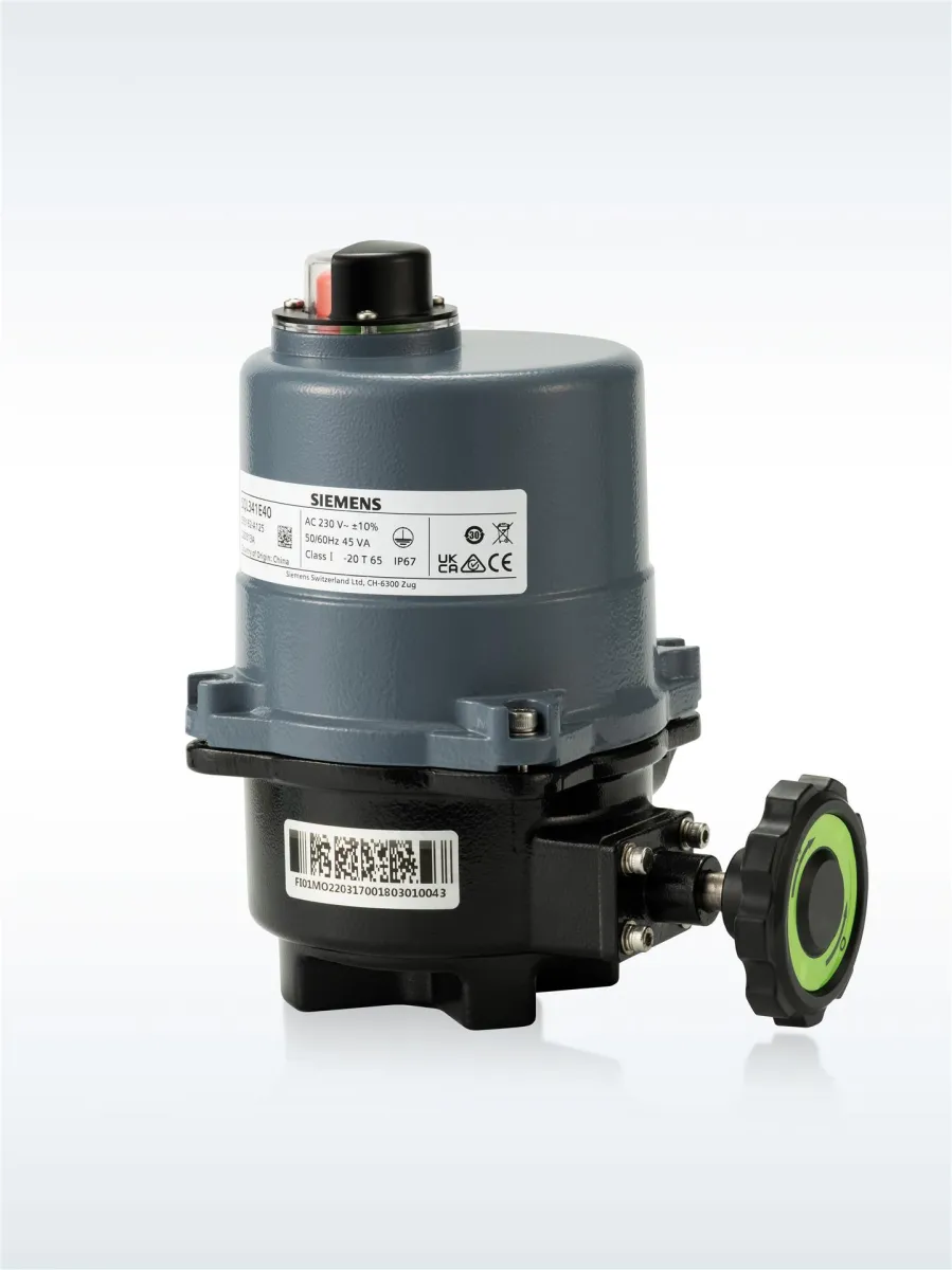 Servomoteur électrique - Siemens SQL341E25 - Mouvement rotatif, ToR [Tout ou rien], 3 points [Flottant], AC 230 V, , 25 [Nm]