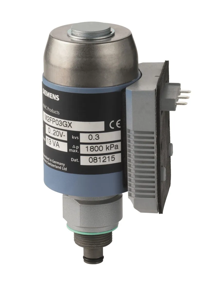 Valves - Siemens M2FP03GX - Refrigerant valves -DN M24 x 1.5 -2-way -0.3 [m³/h]