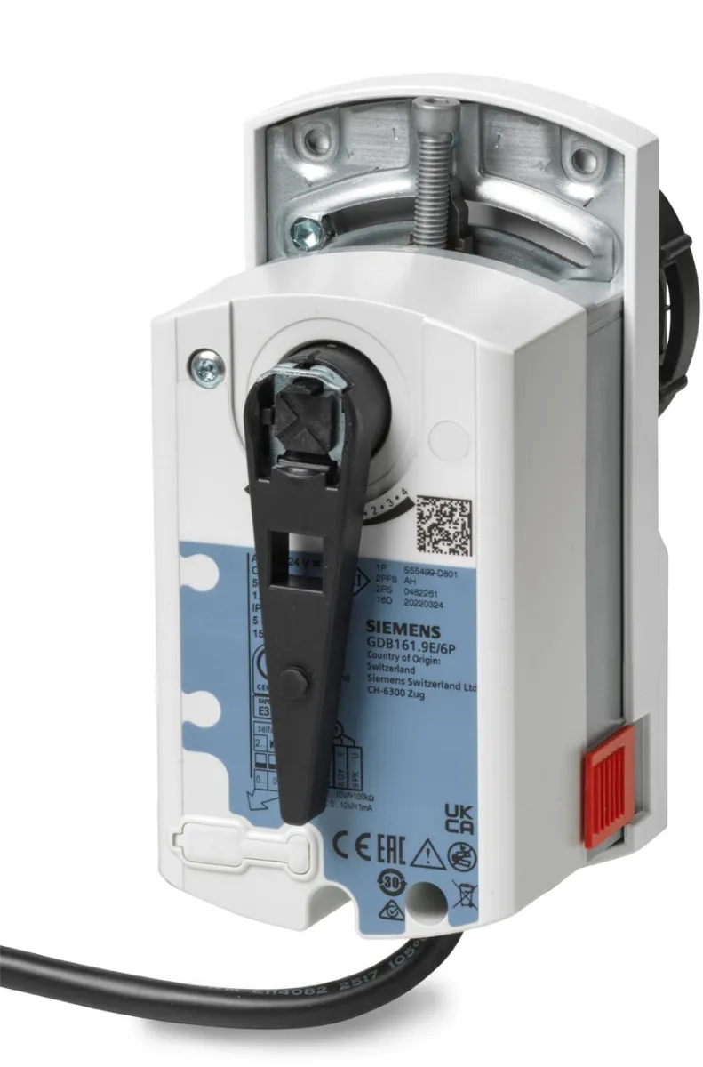 Servomoteur électrique - Siemens GDB161.9E/6P - Mouvement rotatif, DC 2...10 V, DC 0...10 V, AC 24 V, DC 24...48 V, , 5 [Nm]
