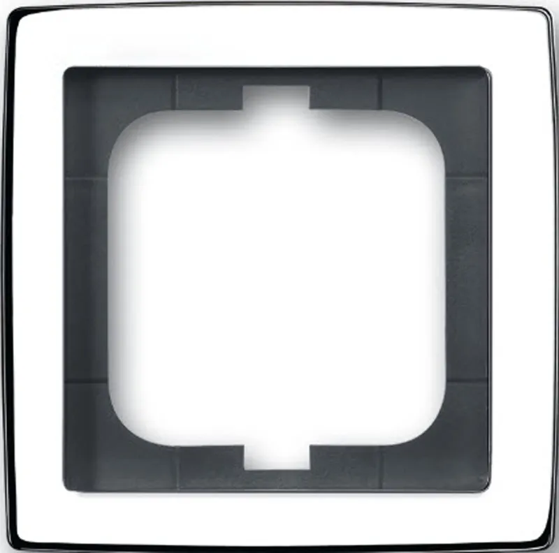 Accessoires - Thermokon 489683 - Protection boîtier/boîtiers Cadre 1x Busch-Jaeger solo® chrome brillant