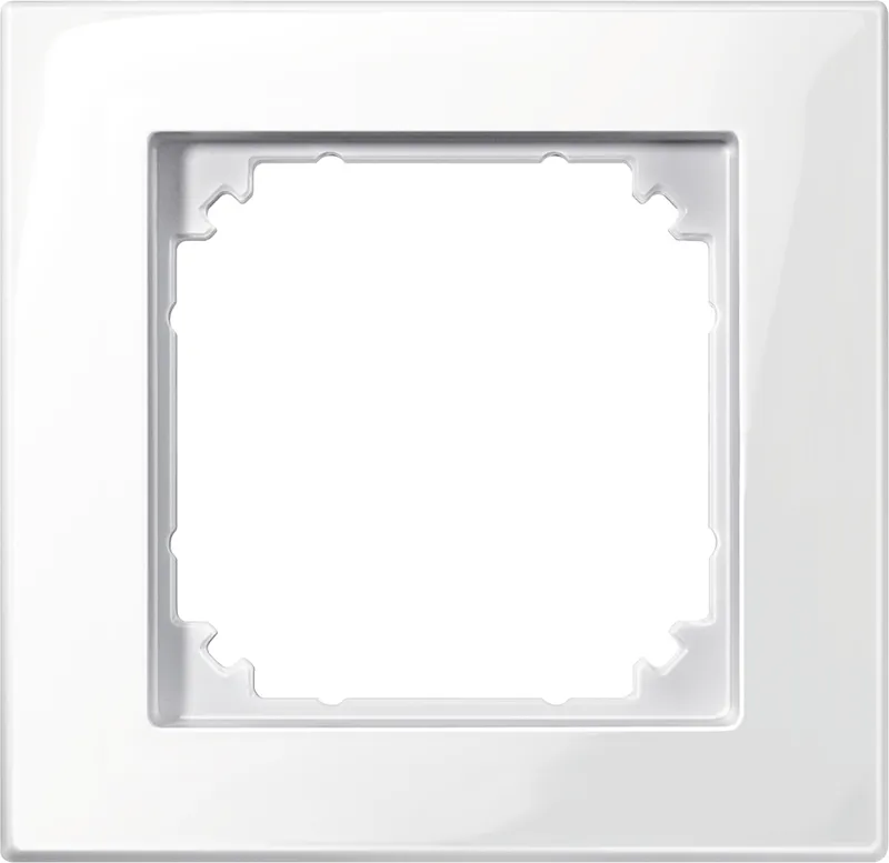 Accessoires - Thermokon 376624 - Protection boîtier/boîtiers Cadre 1x Merten M-Plan blanc polaire brillant