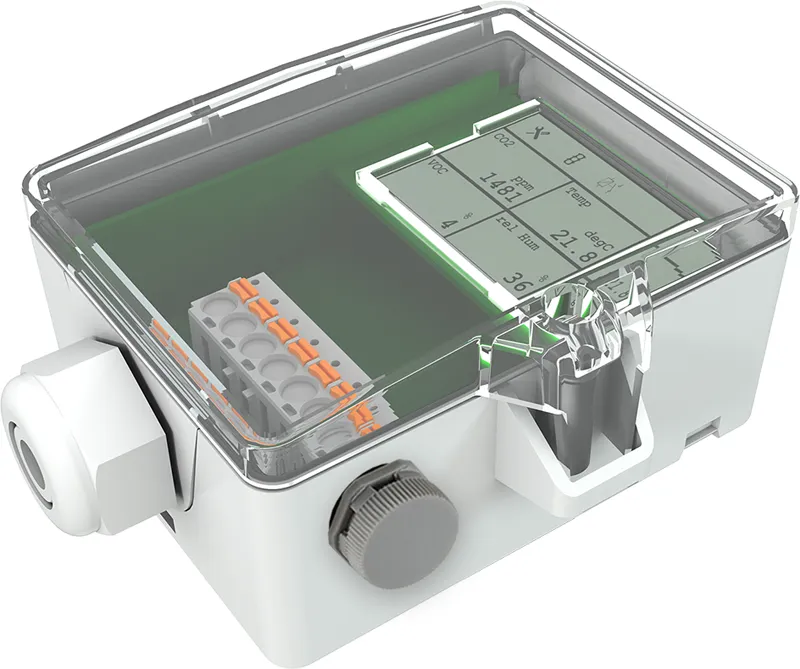 Thermokon 716239 - LA+ CO2+COV LCD VV relais - Sondes Extérieure Climat+Qualité de l'Air